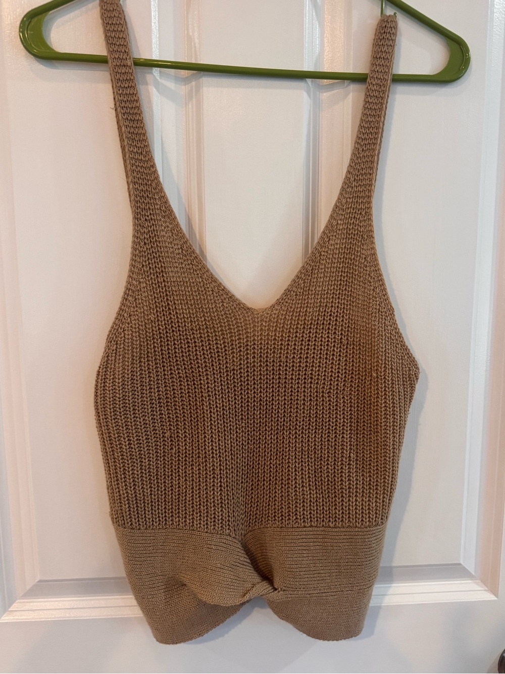 Brown crop top- size medium